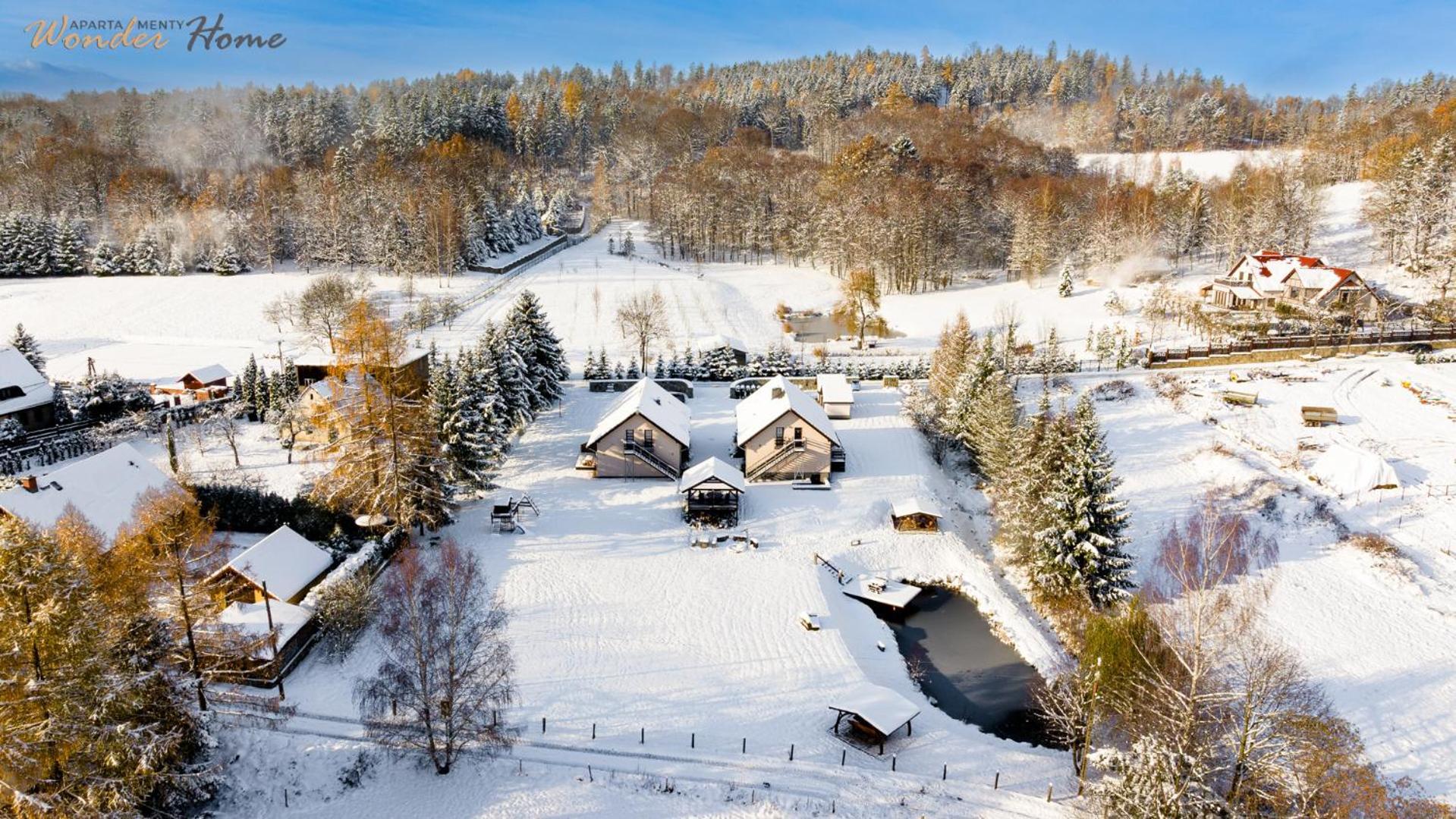 Apartamenty Czerwony Dworek - Duzy Teren Zielony, Plac Zabaw, Miejsce Na Grilla I Staw Z Mozliwoscia Wedkowania, Boisko Mysłakowice Exteriér fotografie
